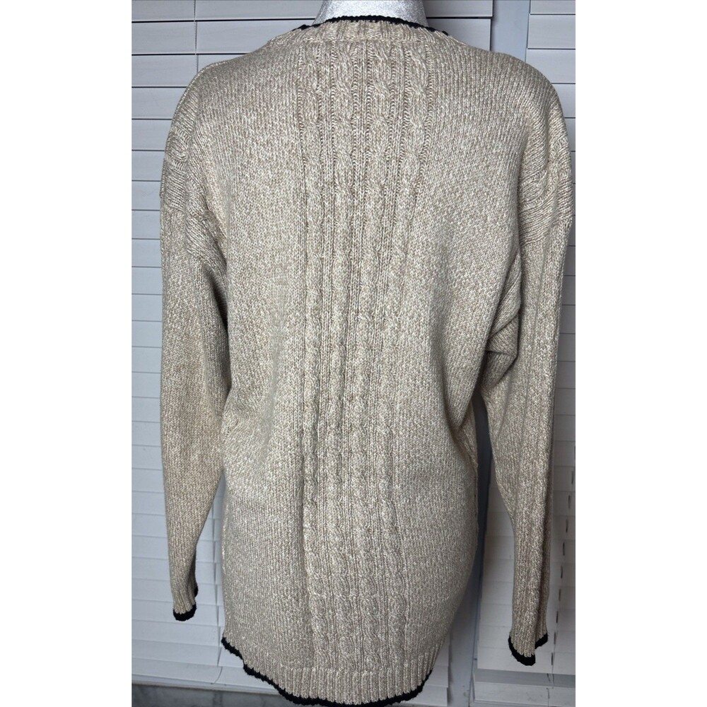 Lizwear Petite Small Vintage Knit Cardigan Old Money Aesthetic 90s Preppy - Picture 5 of 11